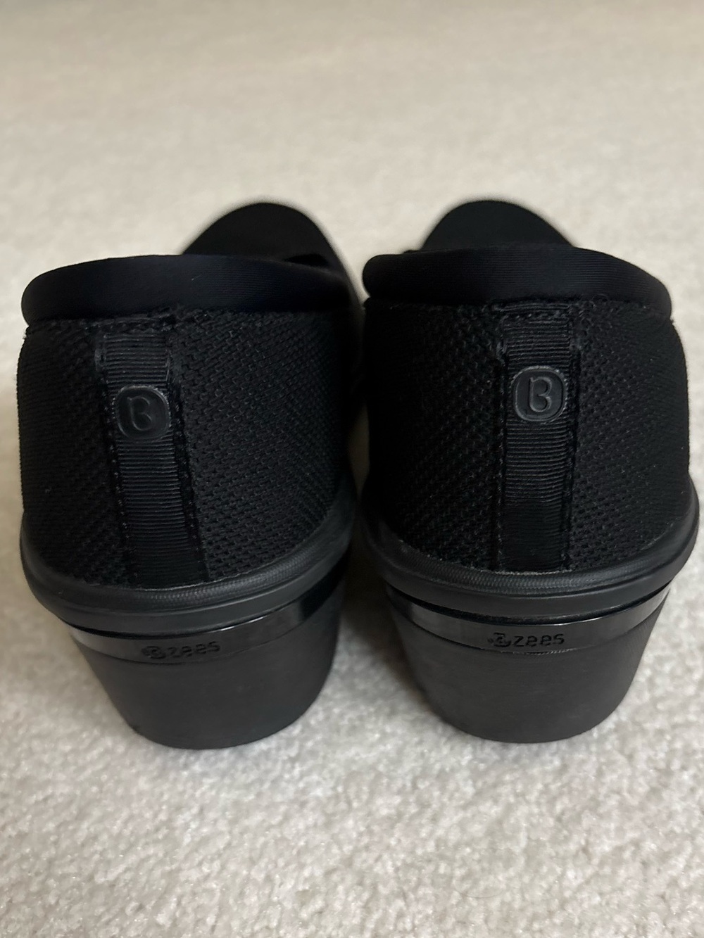 Women’s Slip-On Knit Sneakers in Black - Comfortable Everyday Shoes - Picture 11 of 13